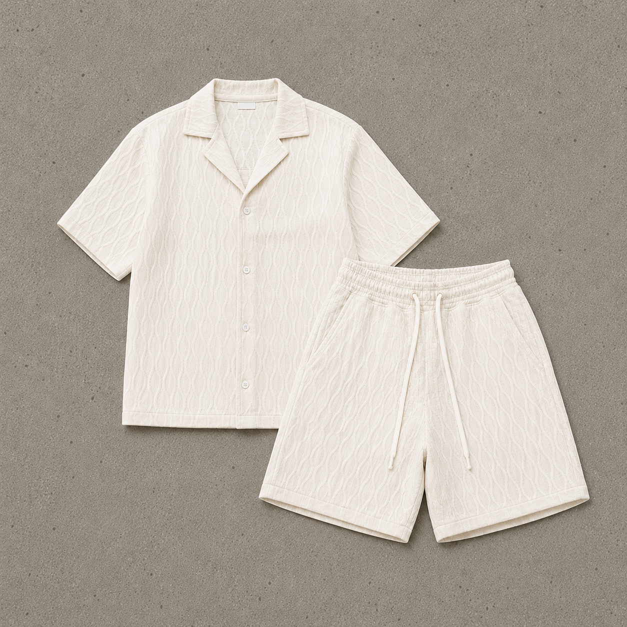 conjunto chándal hombre verano beige