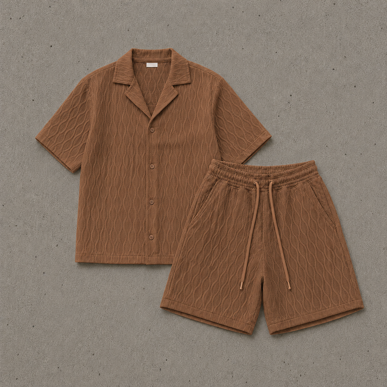 conjunto chándal hombre verano marrón