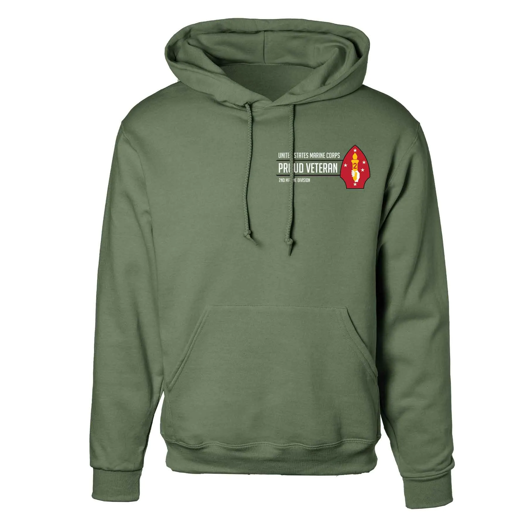 2nd Marine Division Proud Veteran Hoodie