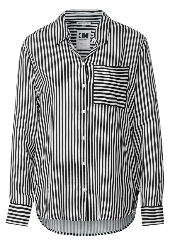 344105 - Print Striped Shirt - Street One