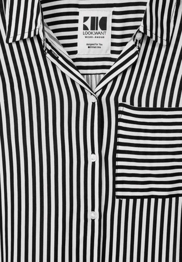 344105 - Print Striped Shirt - Street One