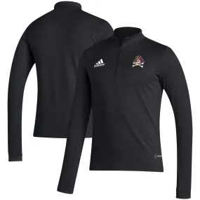 adidas ECU Pirates Black Sideline Entrada22 Quarter-Zip Pullover Top