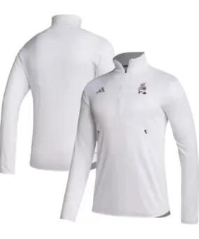 adidas Men's NCAA Texas A&M Aggies Ol' Sarge Sideline Knit Quarter-Zip Pullover Top