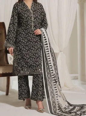 Aiza & Momina By VS Textile Embroidered Cambric Unstitched 3 Piece Suit - VS23AMC 12