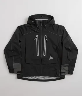 and wander Pertex Shield Rain Jacket - Black