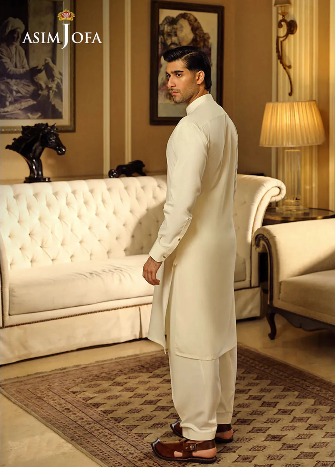 Asim Jofa Men Wash & Wear 2 Piece Stitched Suit AJ24MBP AJMBP-09