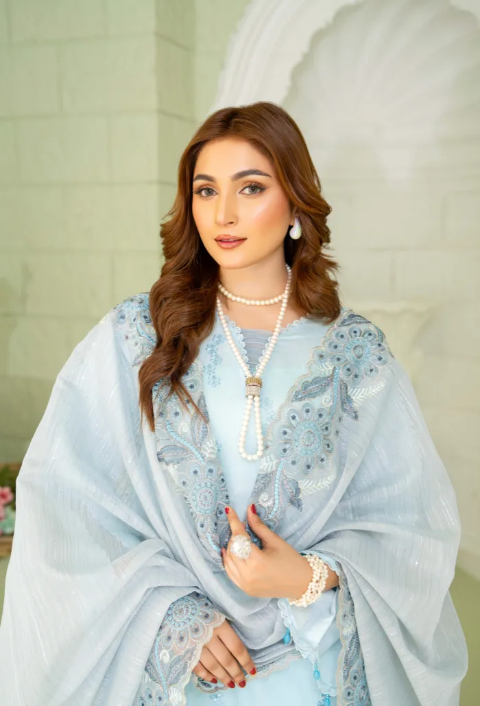 Baad e Baharan by Humdum Embroidered Lawn Unstitched 3Pc Suit D-02