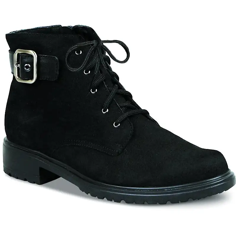 Bradley Black Nubuck Ankle Boots