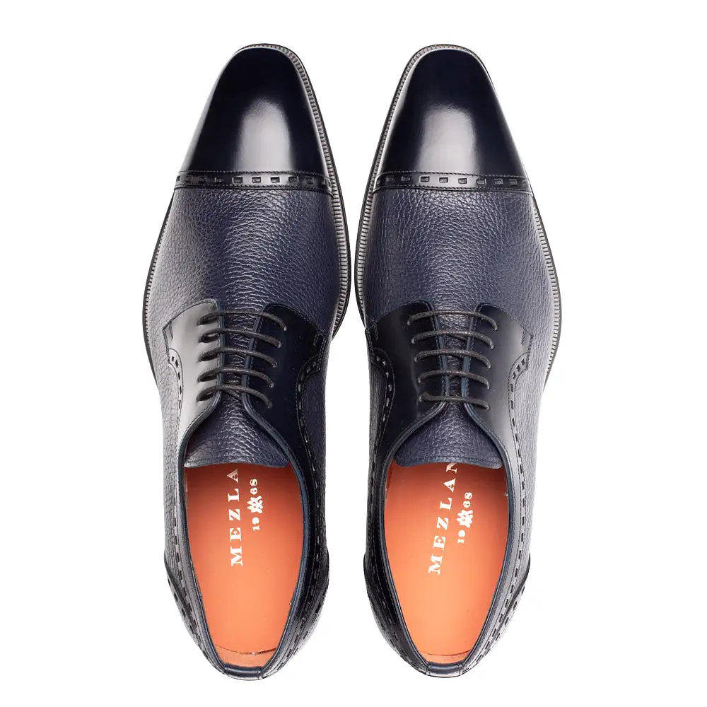 Calf/Deer Cap Toe Derby