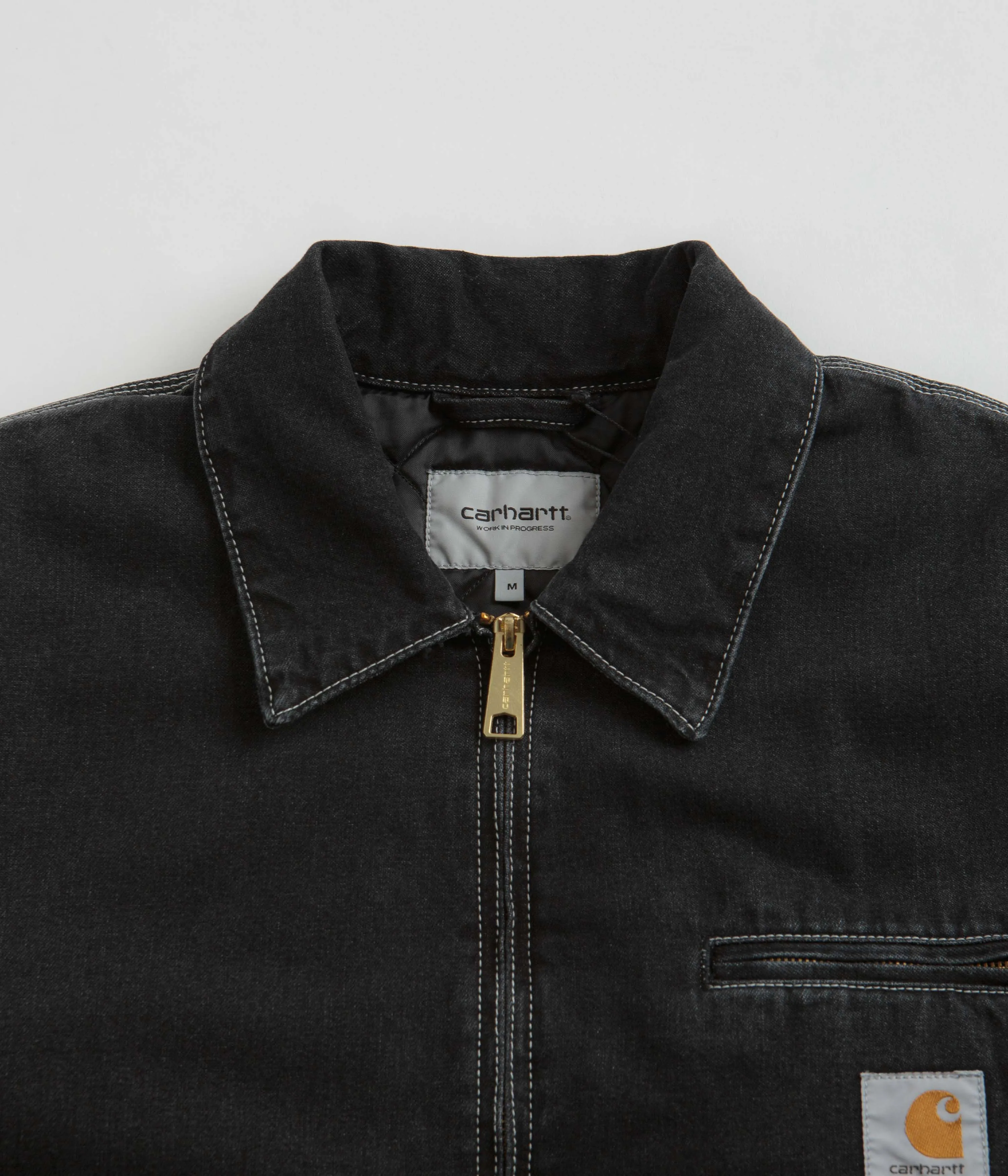 Carhartt OG Detroit Jacket - Black Stone Wash