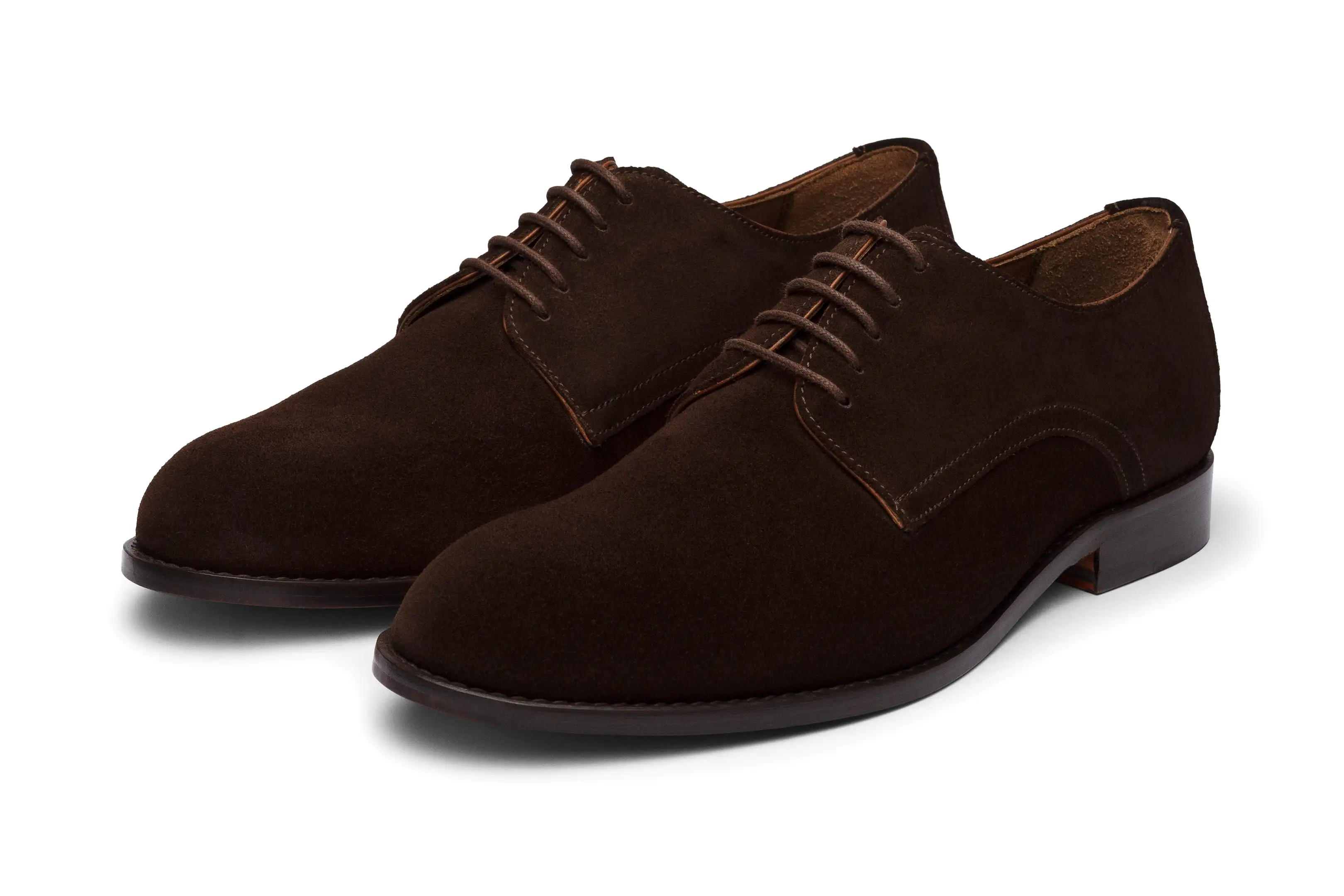 Casual Derby - Dark Brown Suede