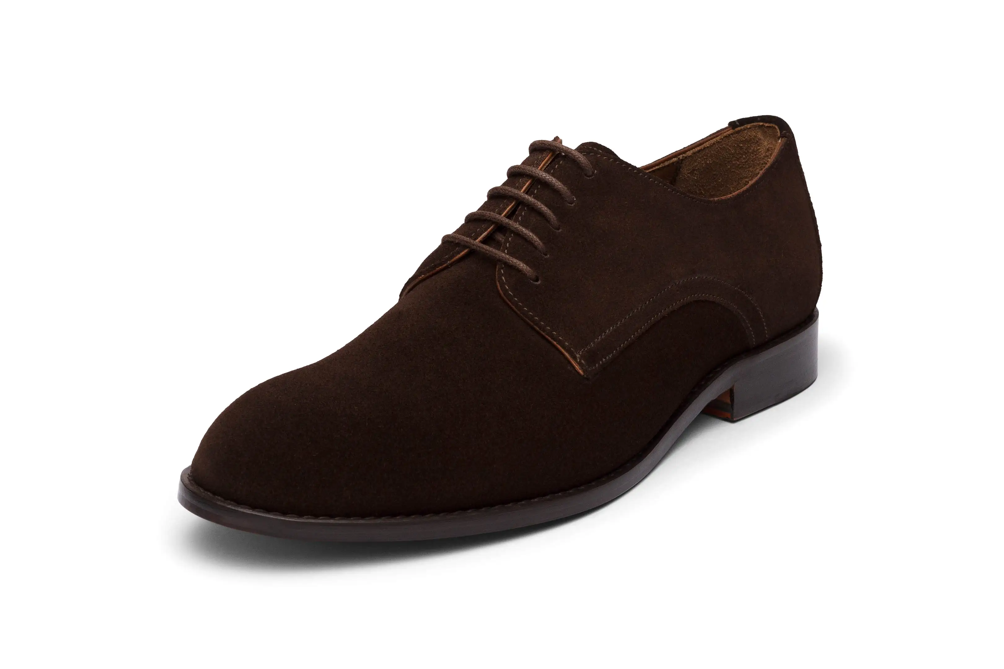 Casual Derby - Dark Brown Suede