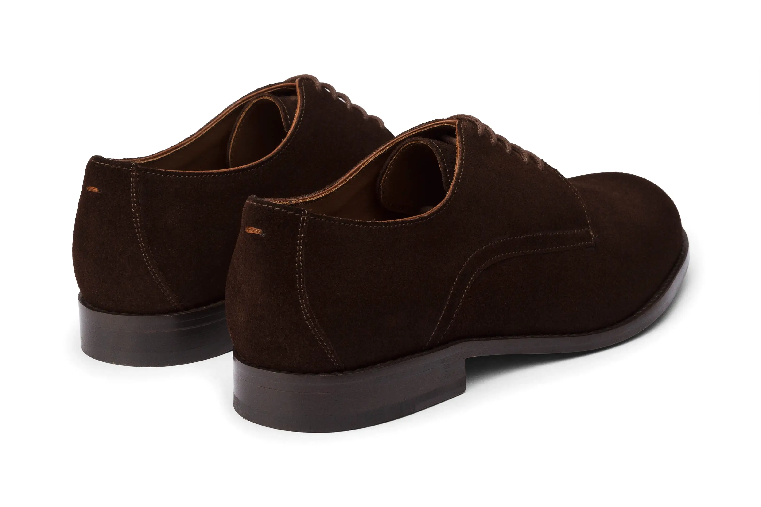 Casual Derby - Dark Brown Suede