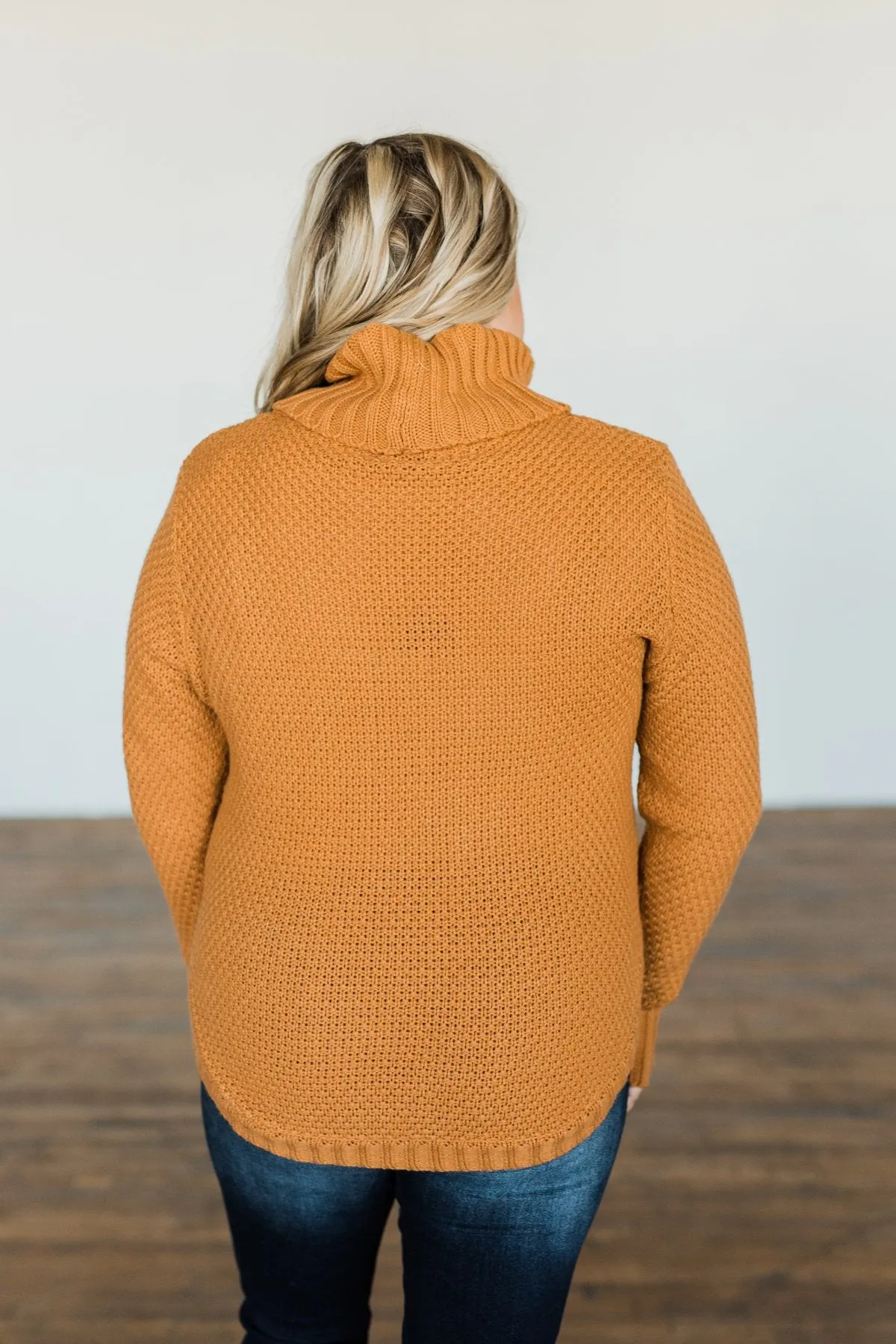 Caught In A Daydream Turtle Neck Sweater- Camel