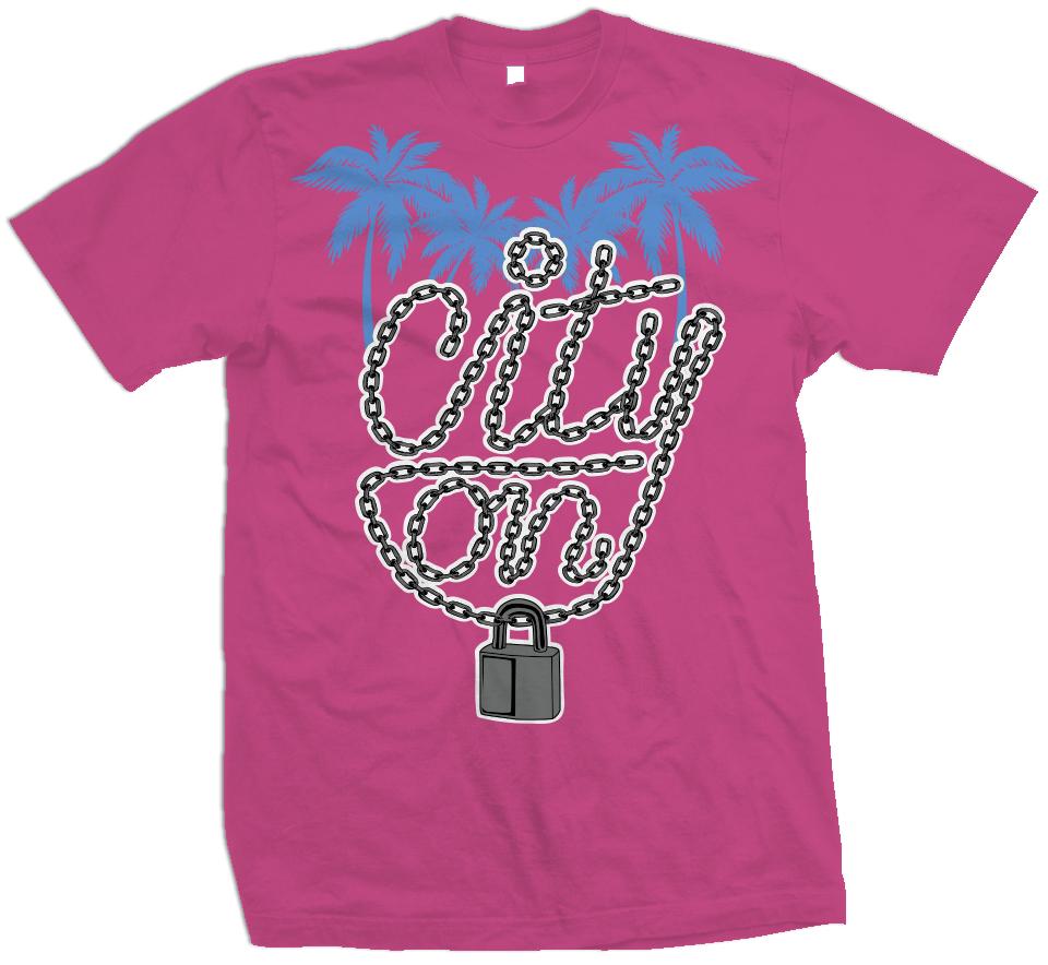 City On Lock - Hot Pink T-Shirt