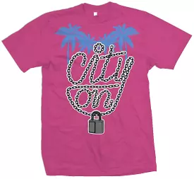 City On Lock - Hot Pink T-Shirt