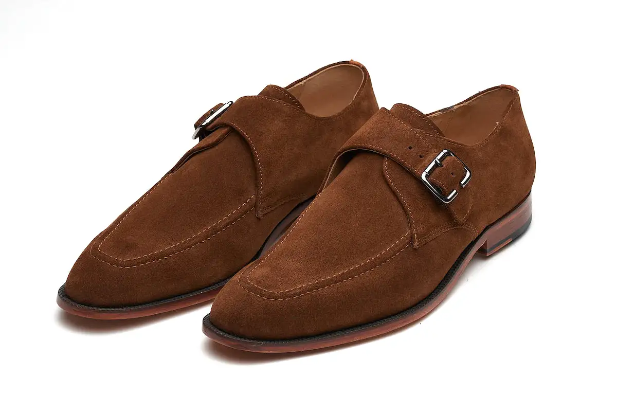 Claphalm Single Monkstrap - Brown Suede