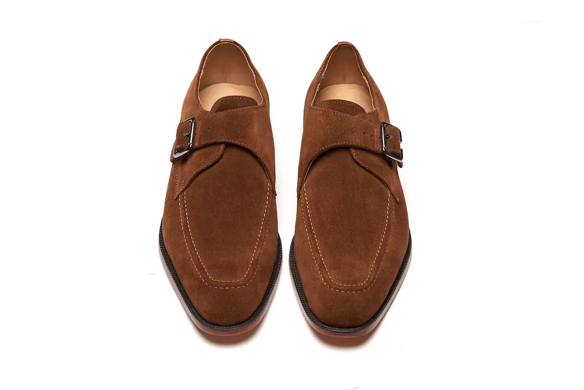 Claphalm Single Monkstrap - Brown Suede