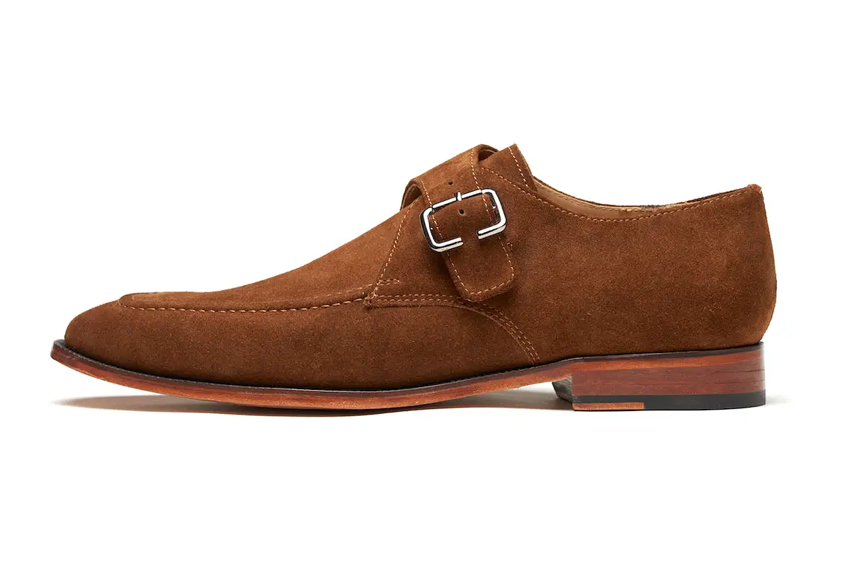 Claphalm Single Monkstrap - Brown Suede