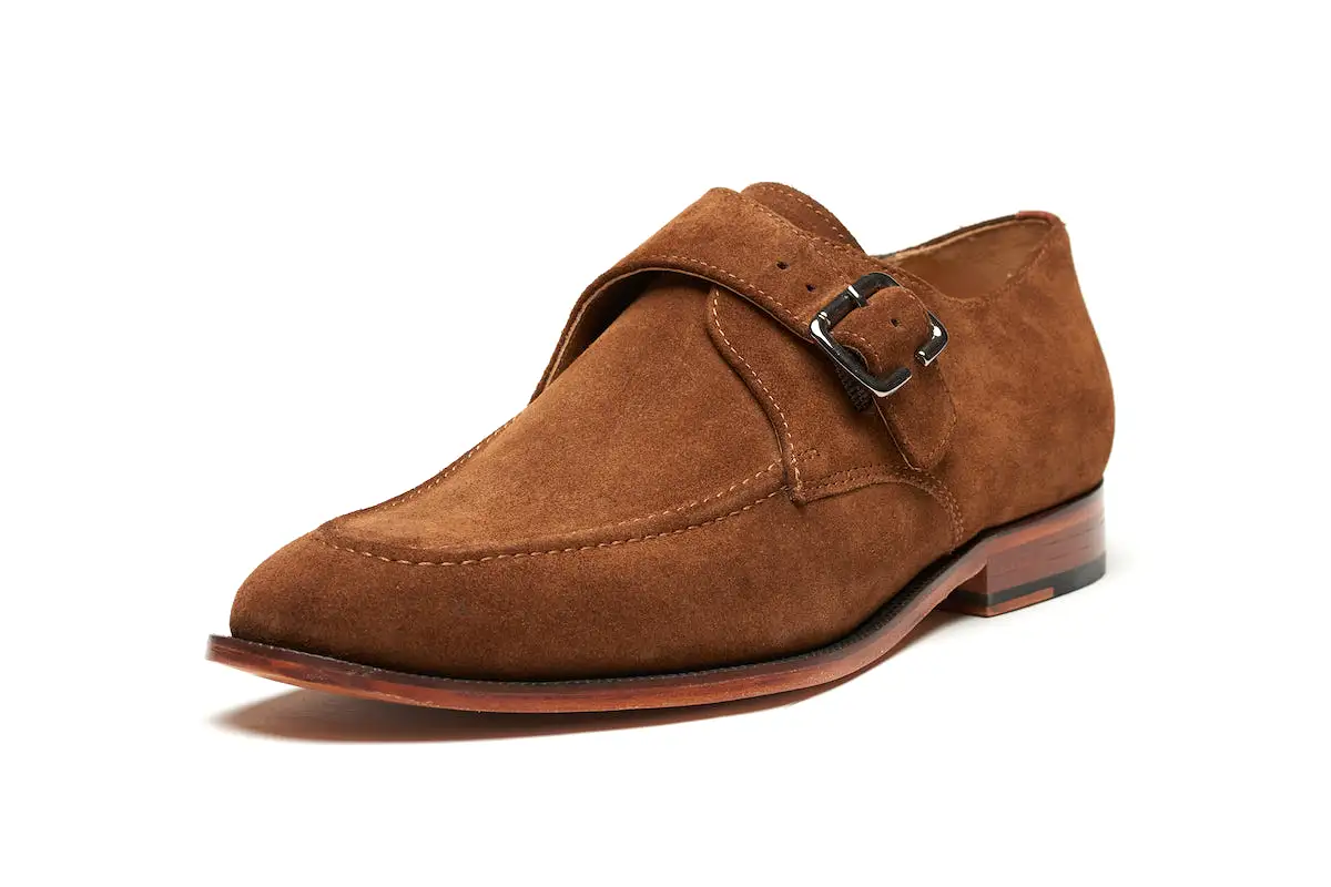 Claphalm Single Monkstrap - Brown Suede