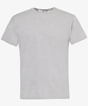 Comme des Garçons Mens Top Gray Brand-patch crew-neck regular-fit cotton-jersey T-shirt