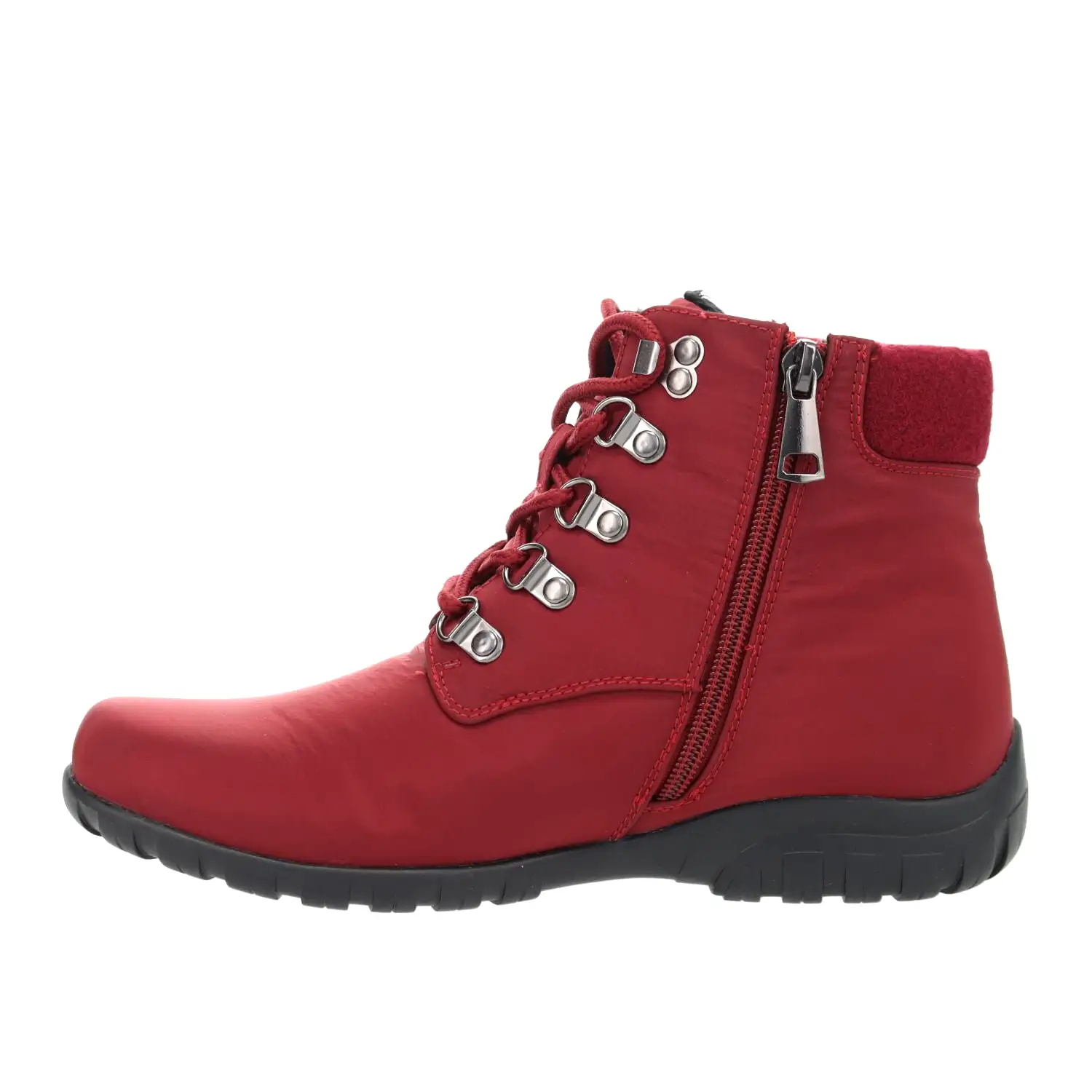 Dani Lace Bordo Ankle Boots with Water resistance treatment