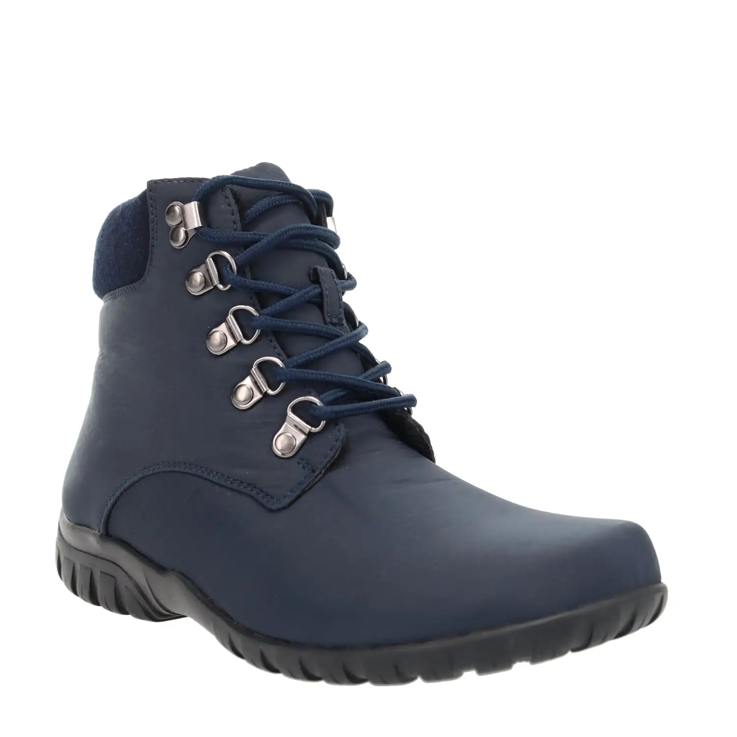 Dani Lace Navy Ankle Boots with Water resistance treatment