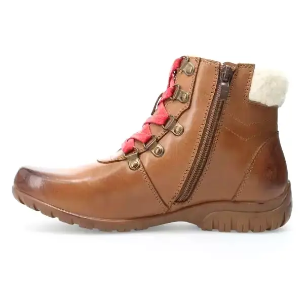 Dasher Tan Laced Ankle Boots