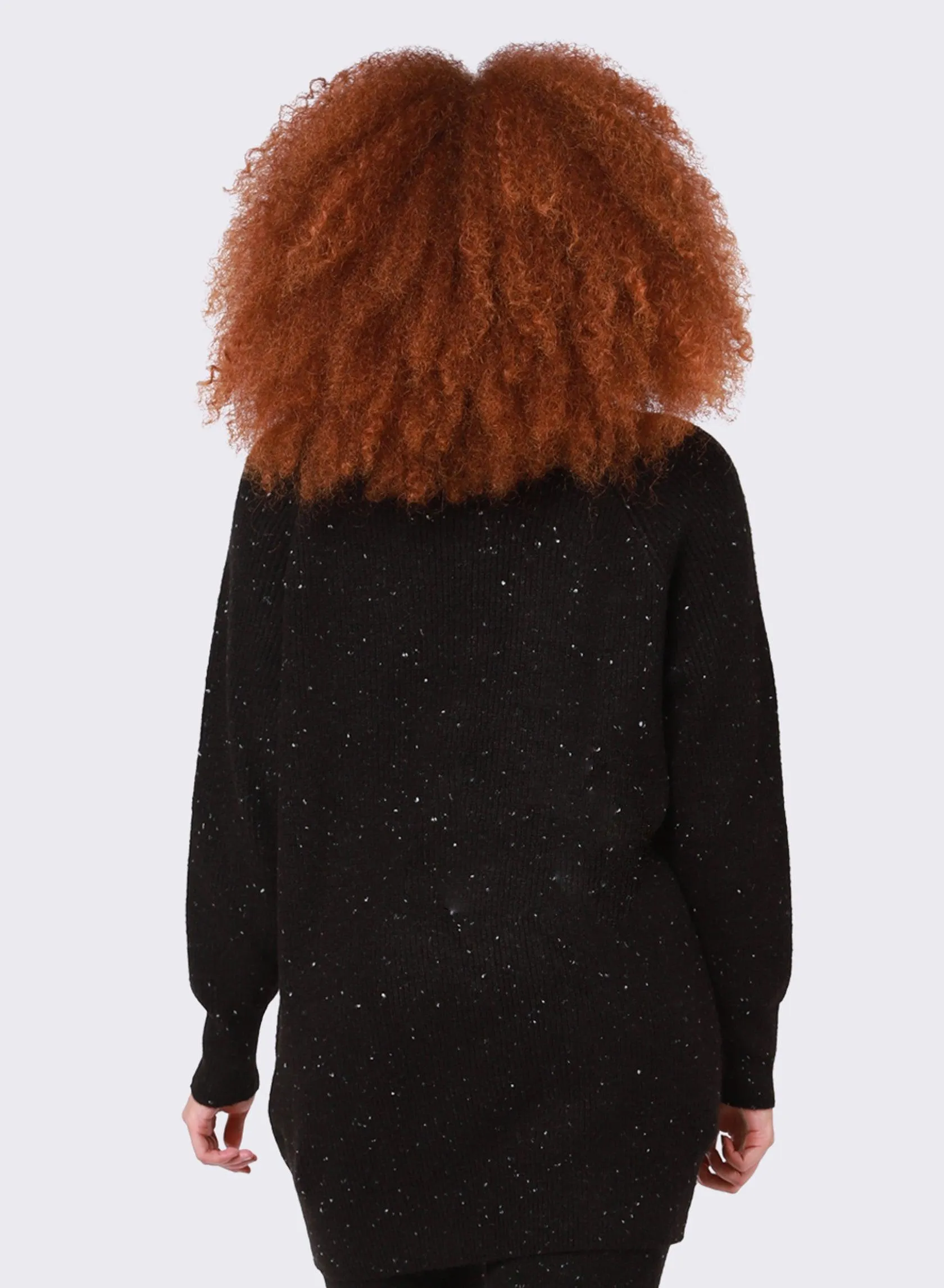 Dex Crew Neck Tunic Sweater in Starry Night