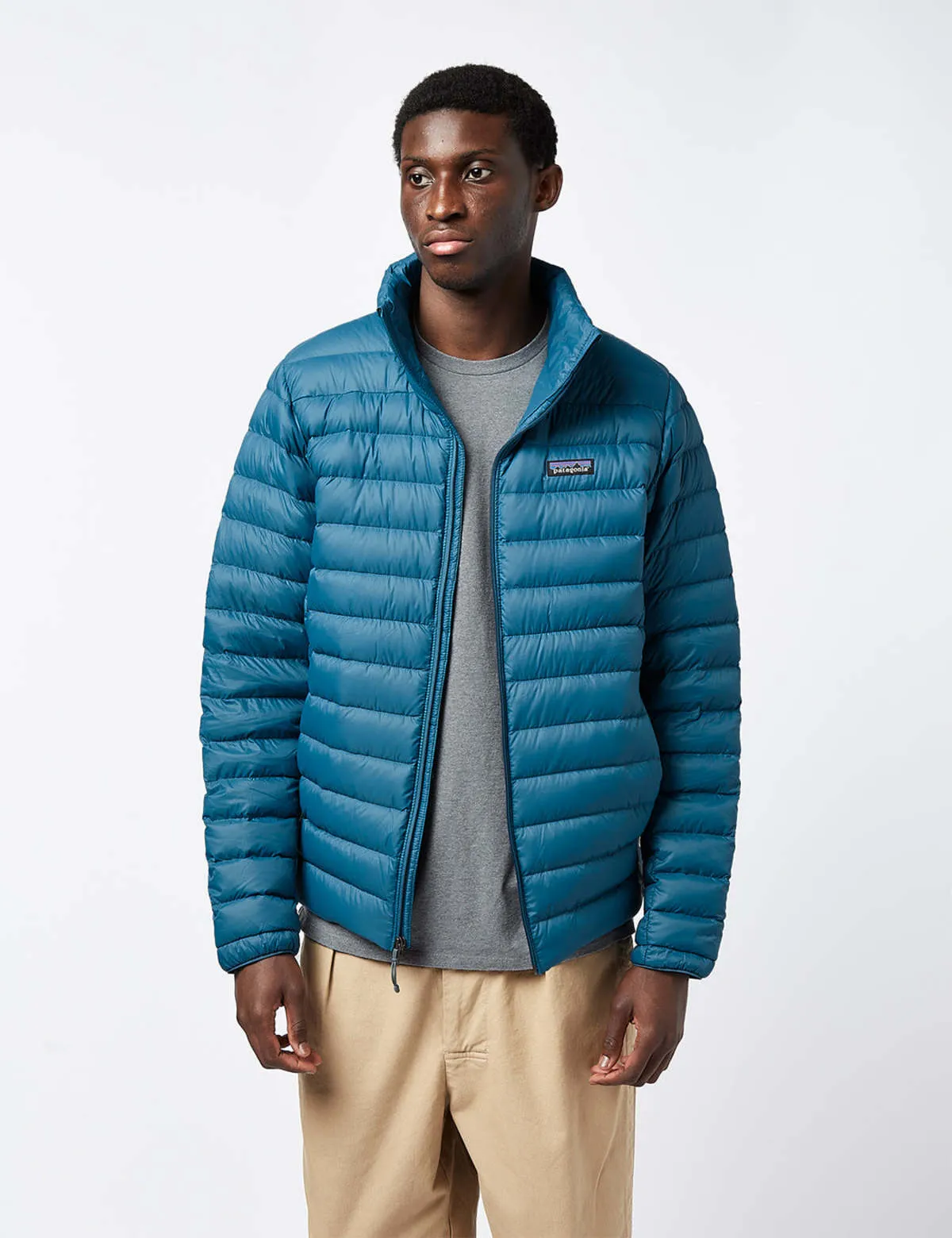 Down Sweater Jacket - Wavy Blue