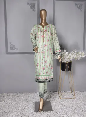 Floral Vibes By HZ Textile Co-Ords Printed Lawn 2 Piece Unstitched Suit HZU24FVV3 FVC-1002