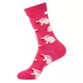 Fresh Accessories - Socks Hot Pink Rabbit