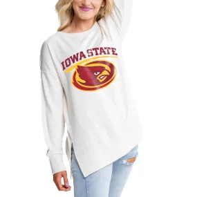 Gameday Couture Iowa State Cyclones Women's Cream Side Split Pullover Top