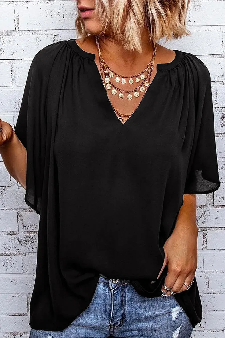 Half Sleeve T-Shirt Pullover Top