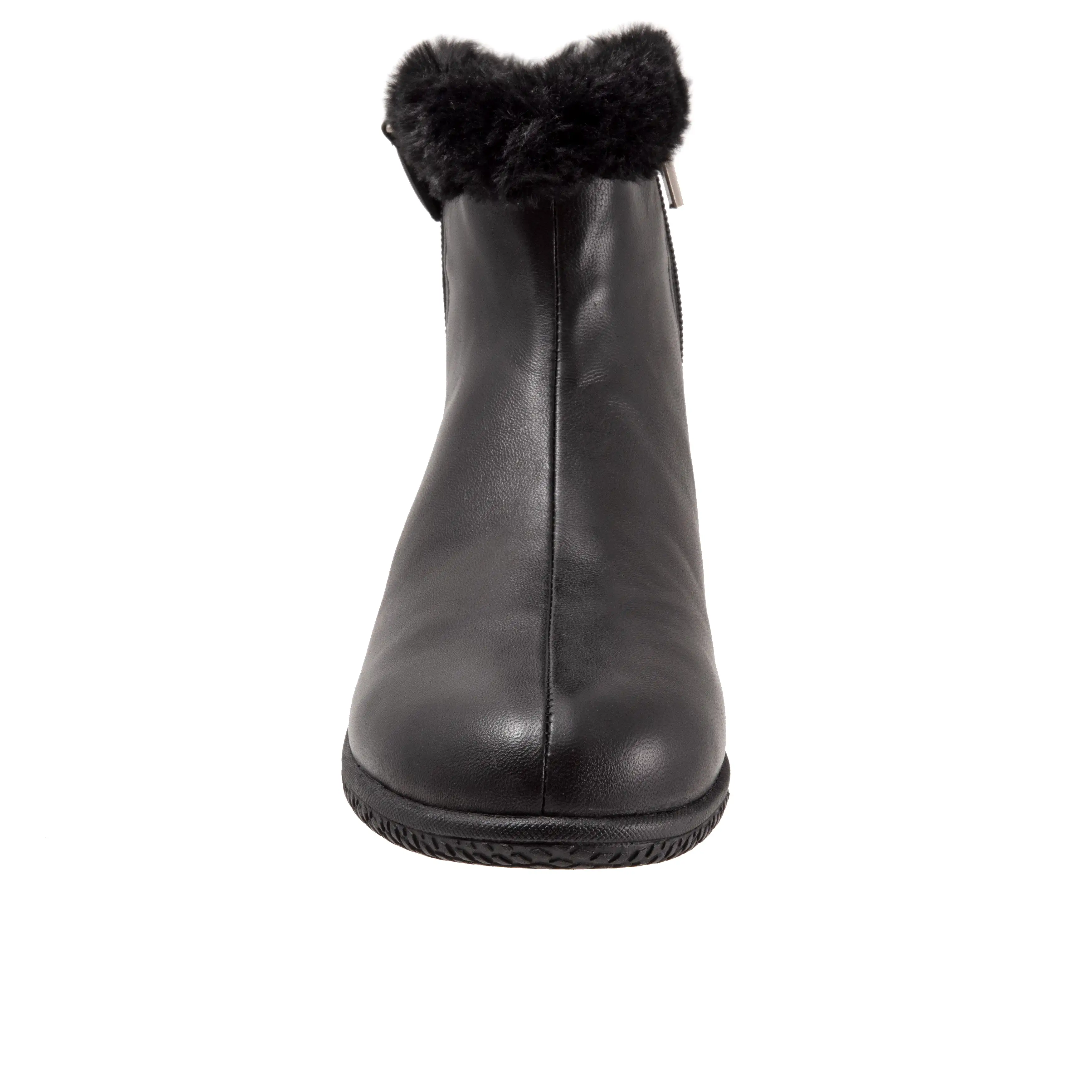 Helena Black Zip-up Ankle Boots LIMITED STOCK