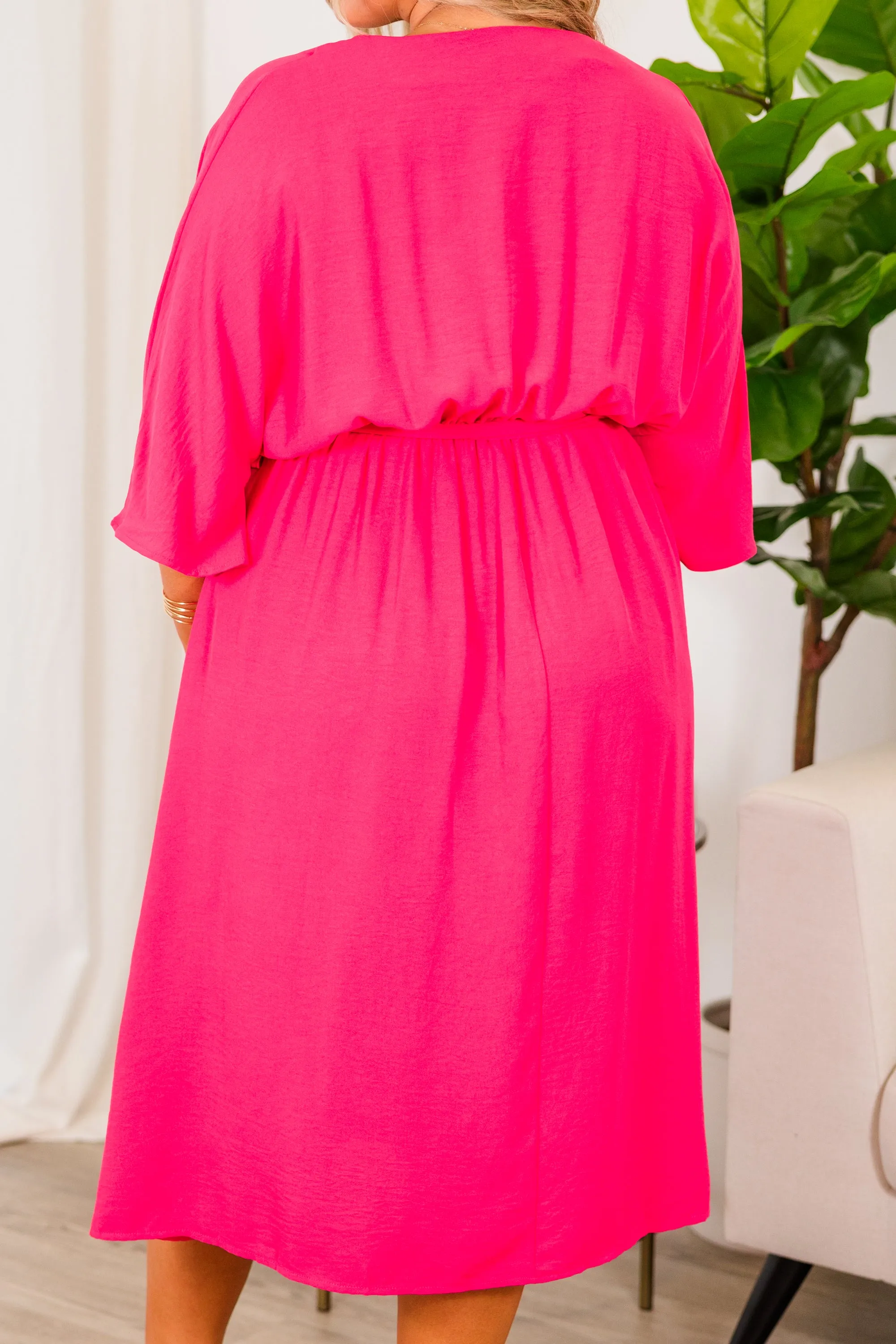 Hopelessly Yours Dress, Hot Pink