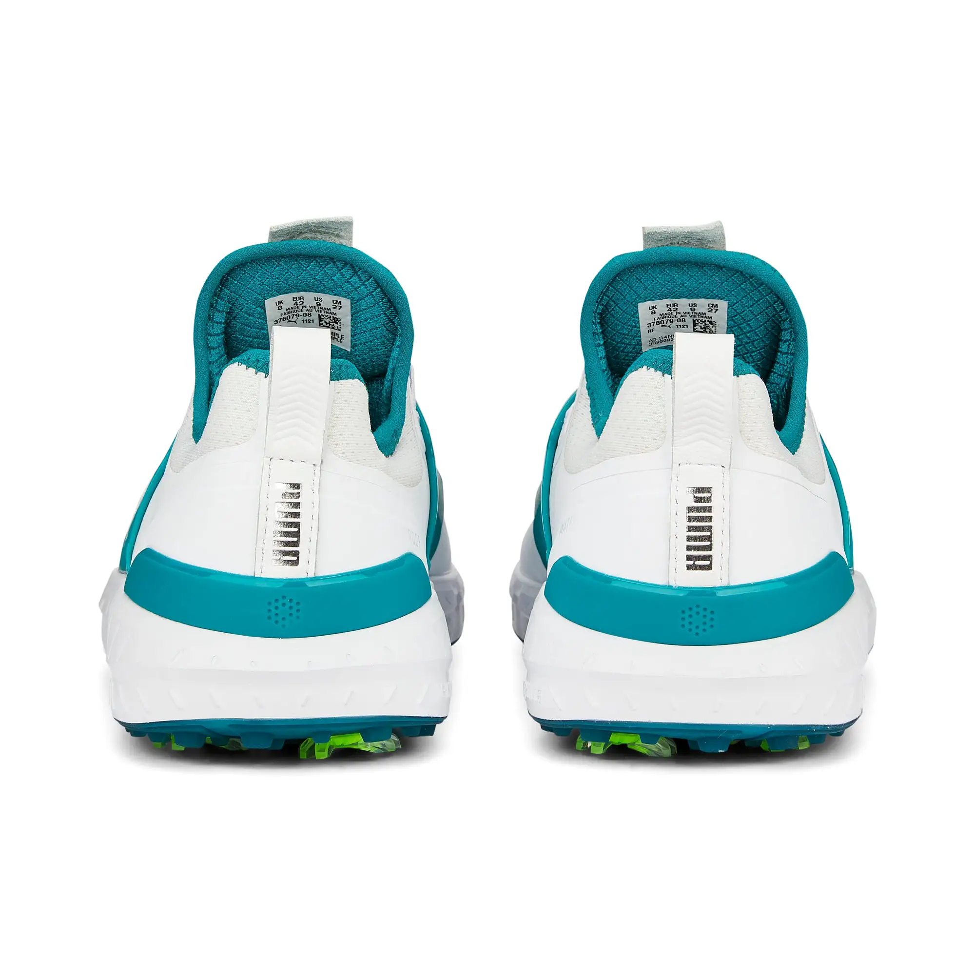 IGNITE ARTICULATE DISC Golf Shoes | Puma White / Puma Silver / Green Lagoon