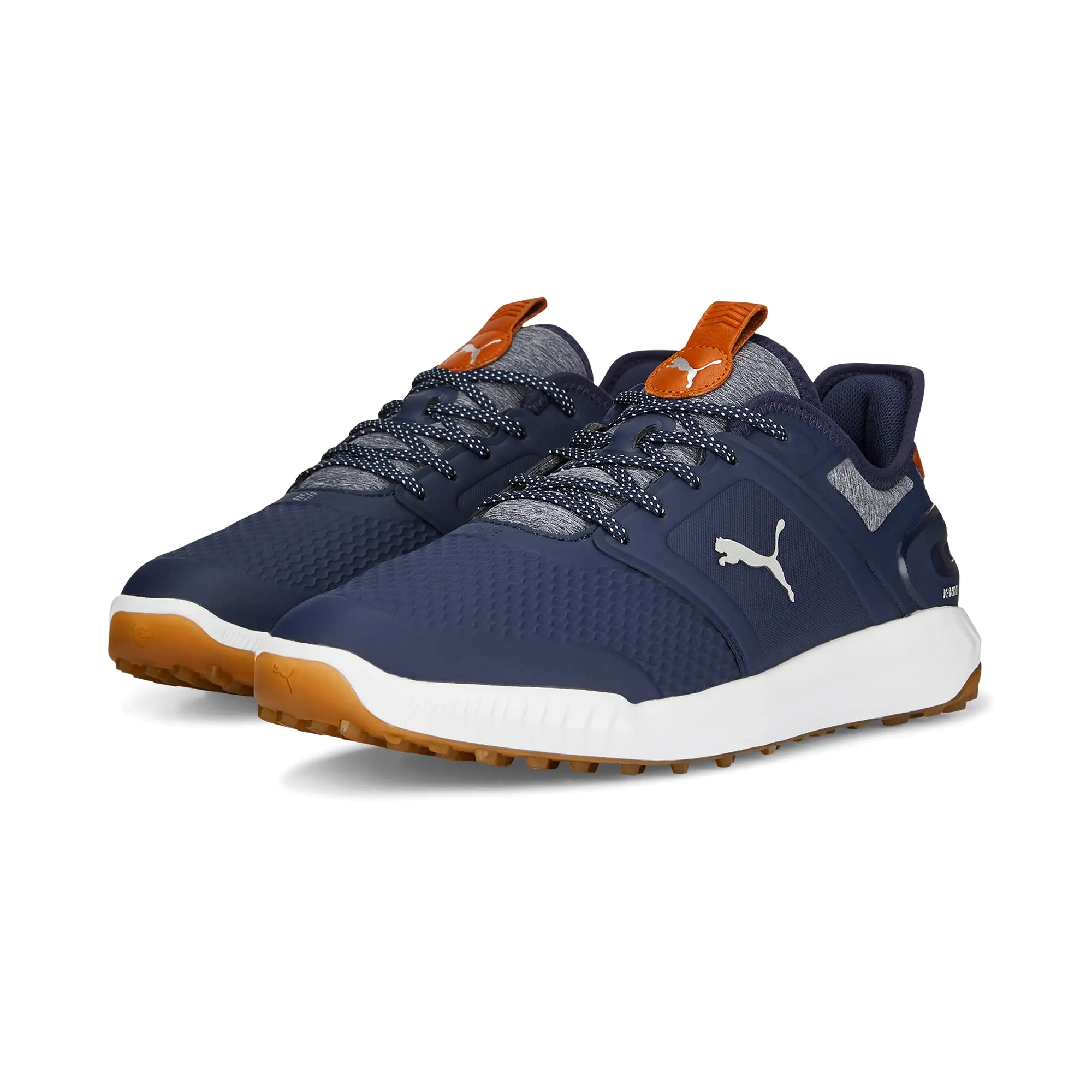 IGNITE ELEVATE Spikeless Golf Shoes | Puma Navy / Puma Silver