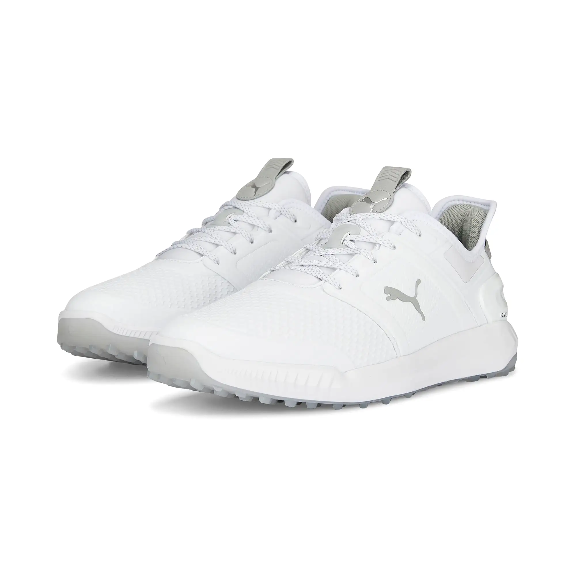 IGNITE ELEVATE Spikeless Golf Shoes | Puma White / Puma Silver