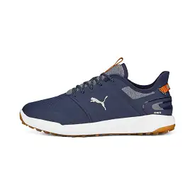 IGNITE ELEVATE Wide Spikeless Golf Shoes | Puma Navy / Puma Silver