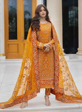 Ishq-e-Aatish By Emaan Adeel Embroidered Chiffon Unstitched 3 Piece Suit - 02