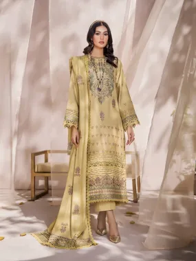 Jahan-e-Sukhan by Humdum Embroidered Peach Unstitched 3Pc Suit D-02