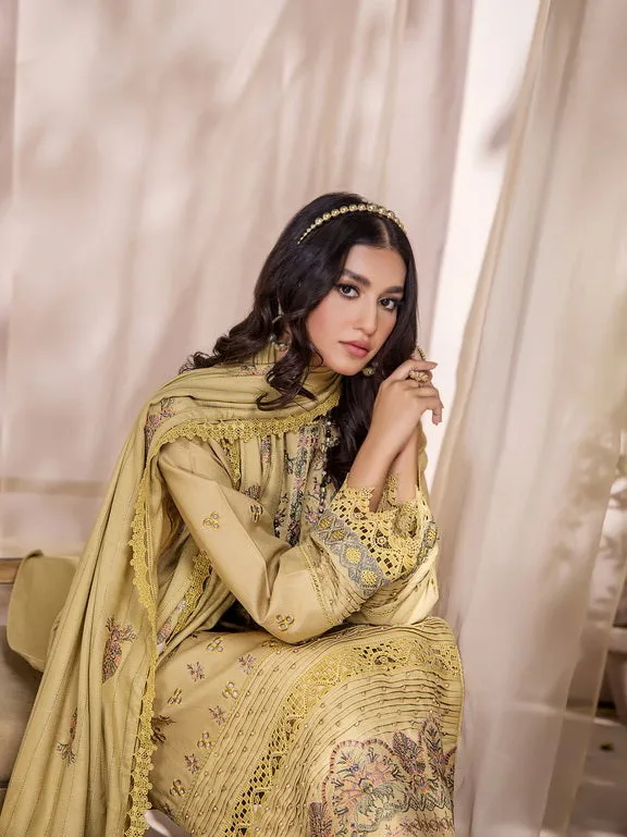 Jahan-e-Sukhan by Humdum Embroidered Peach Unstitched 3Pc Suit D-02