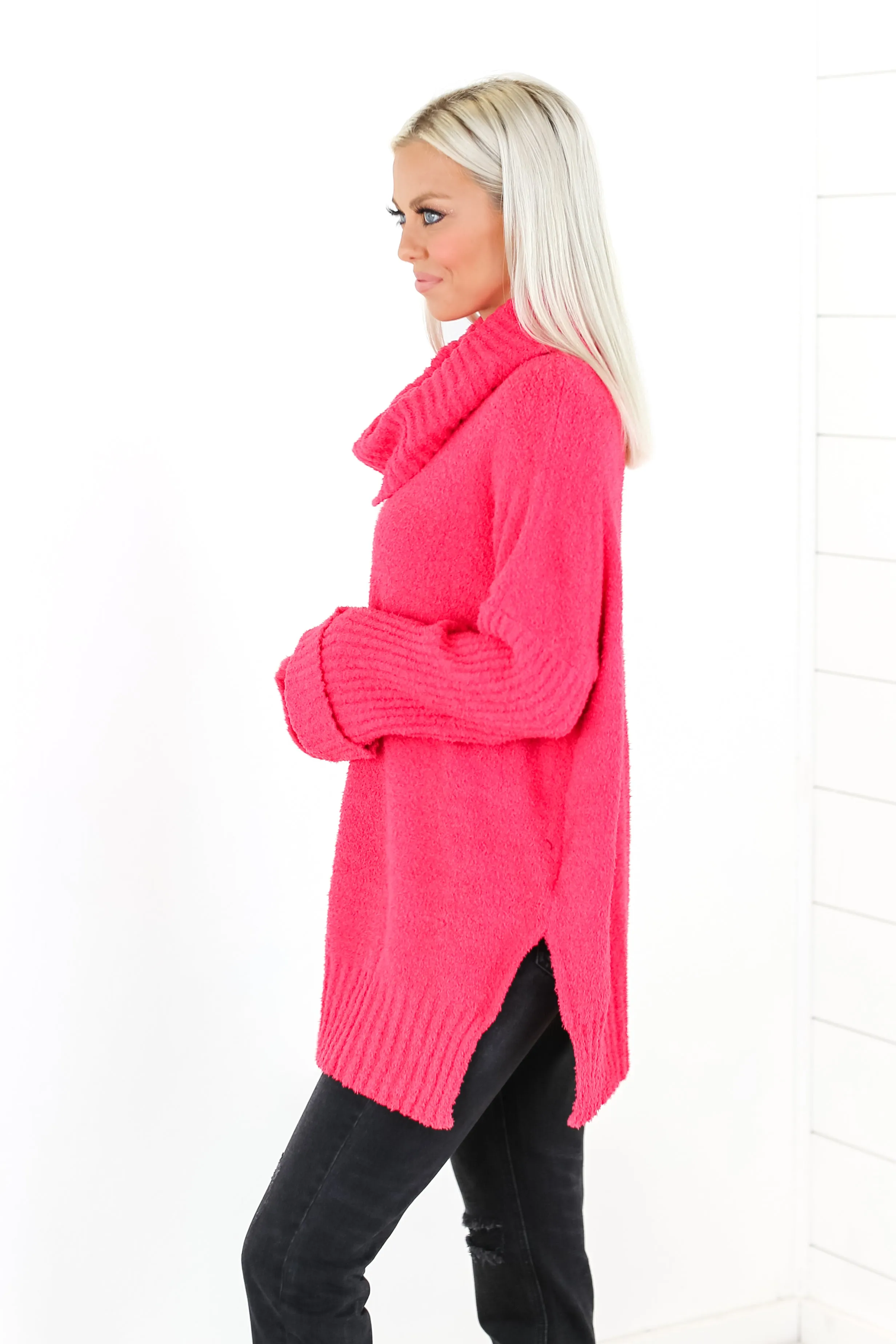 Keep It Comfy Cowl Neck Sweater - 2 Colors