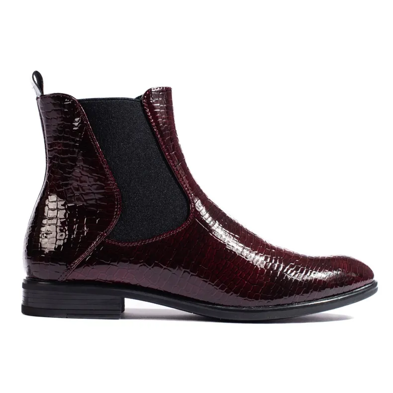 Lacquered Chelsea boots by Sergio Leone