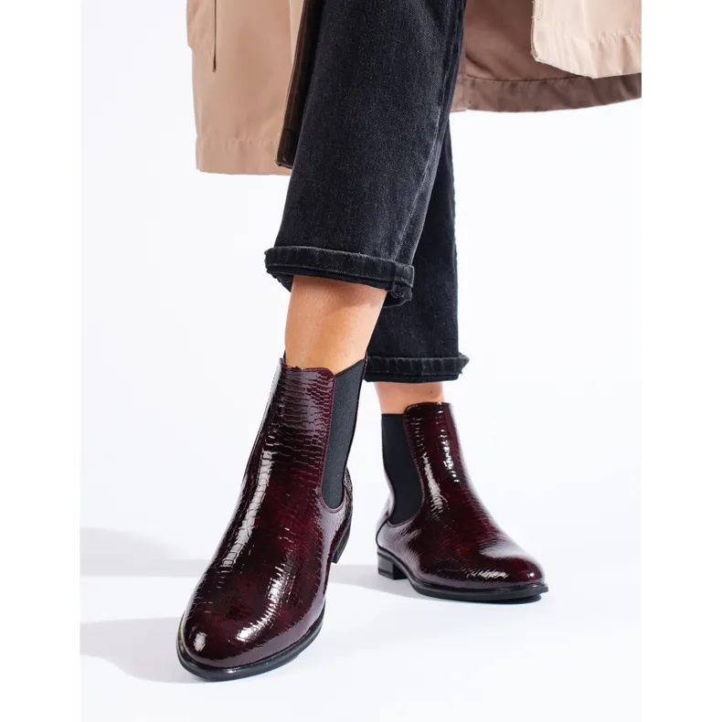 Lacquered Chelsea boots by Sergio Leone