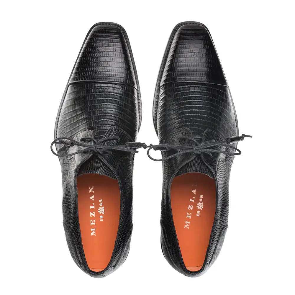 Lizard Tassel Cap Toe Derby