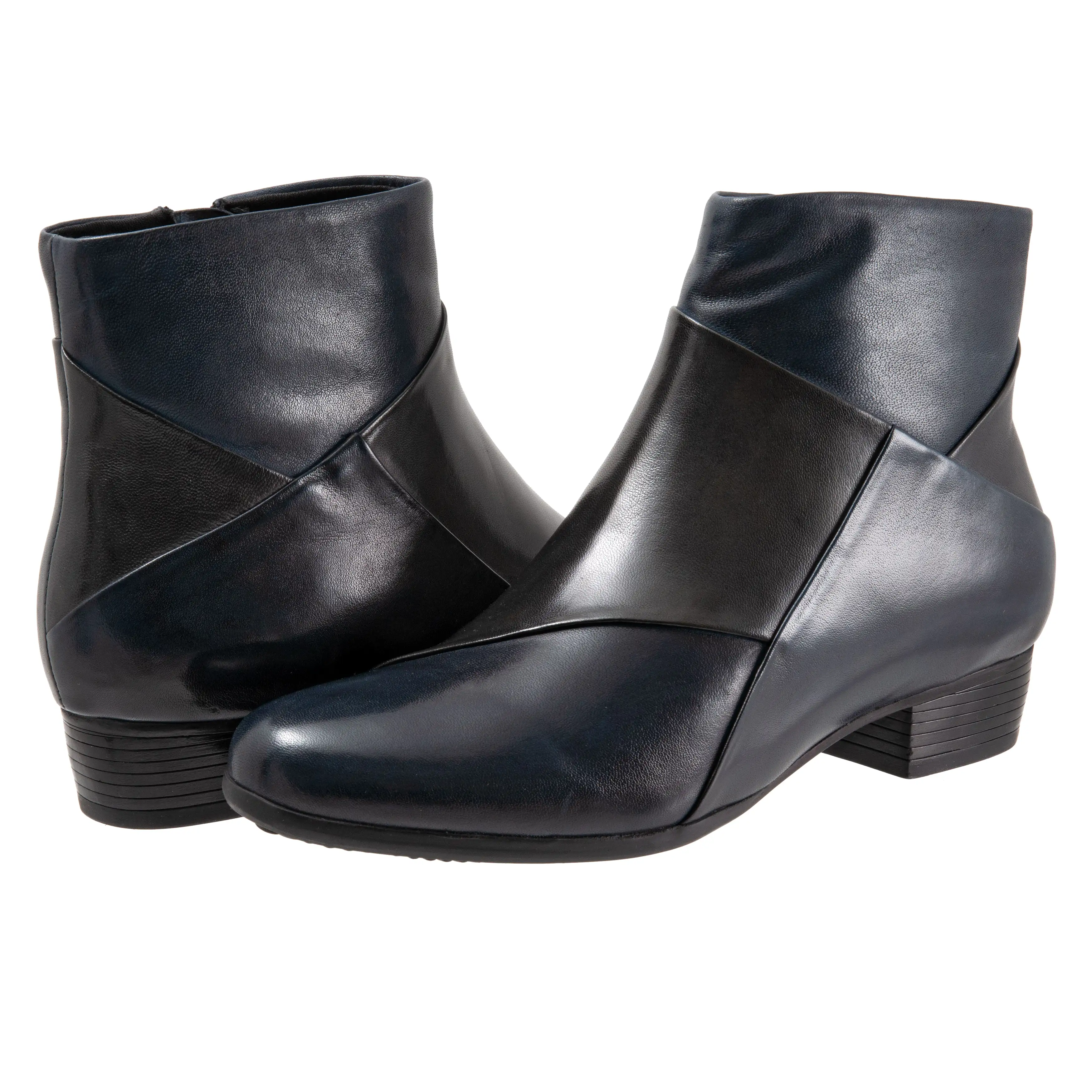 Maci Black Multi Side Zip Ankle Boots