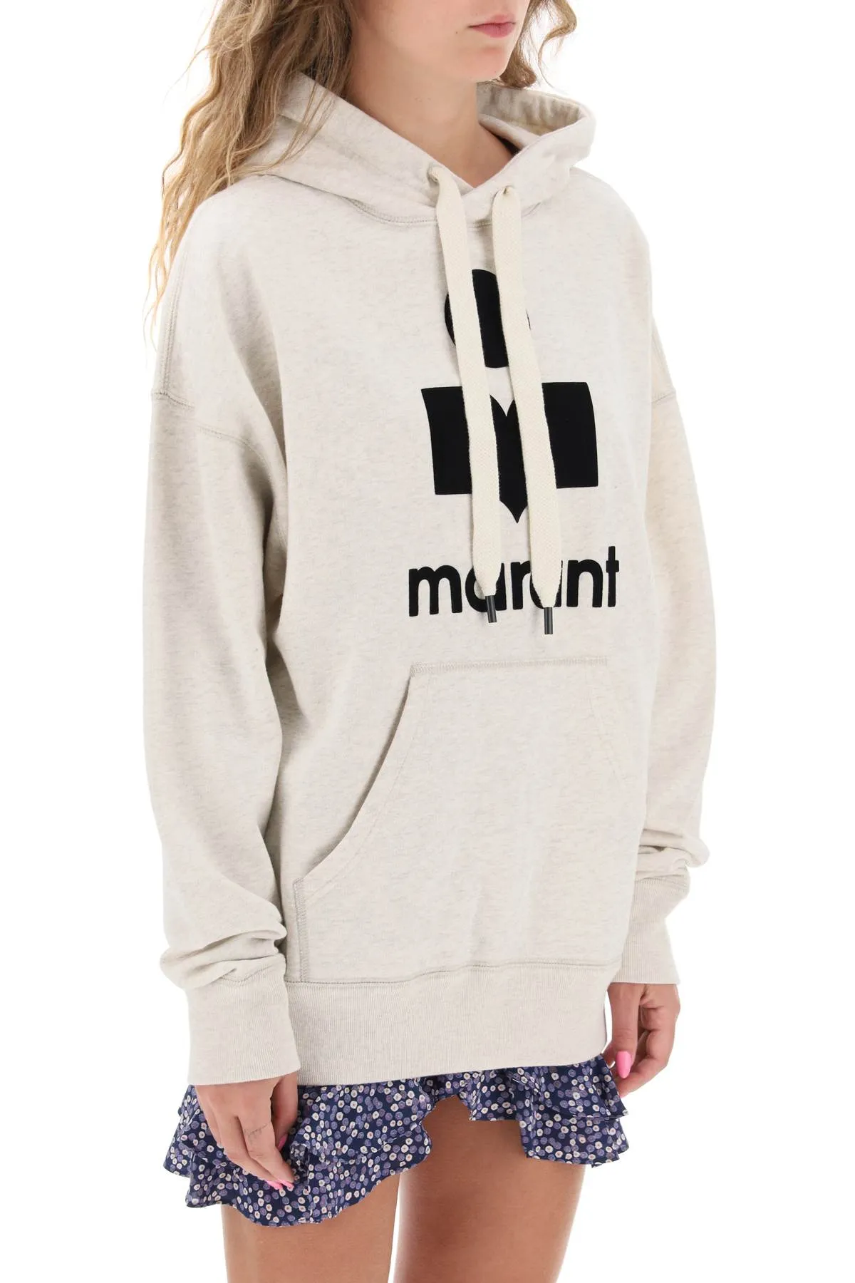 MANSEL HOODIE WITH FLOCKED LOGO