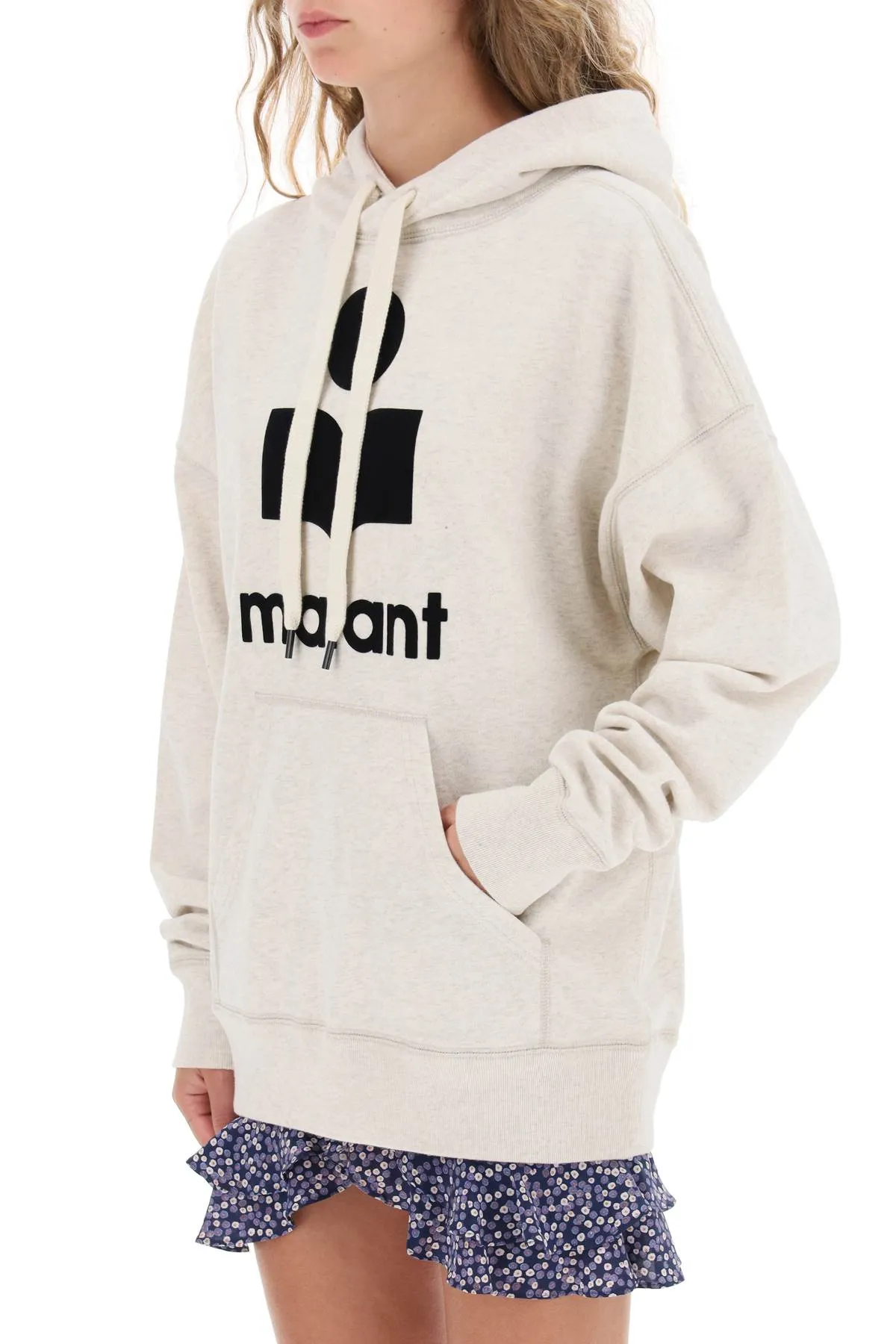 MANSEL HOODIE WITH FLOCKED LOGO